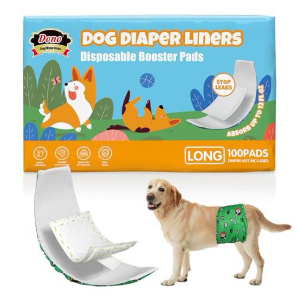 Dono Dog Diaper Liners - 100 Pads - Picture 1 of 3